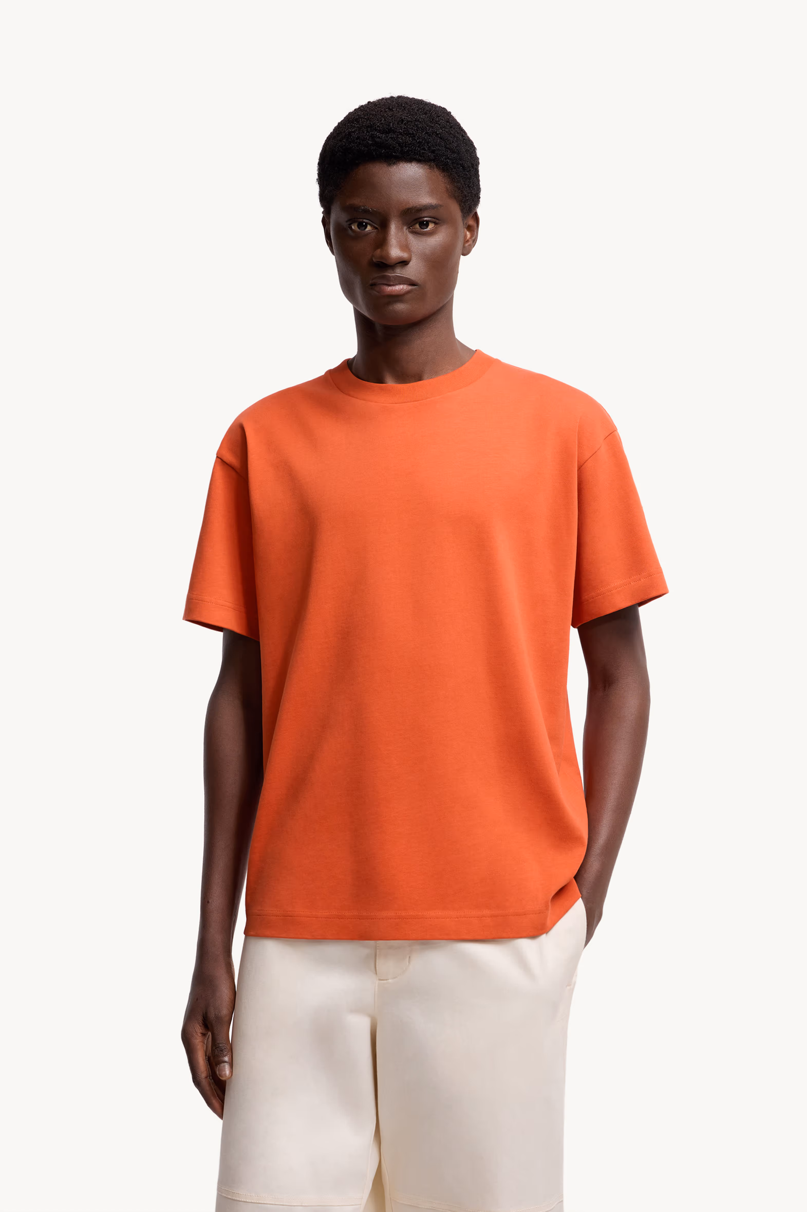 Camiseta de algodón Moncler x Gilga Farm Designed by Donald Glover Hombre Naranja Moncler 3